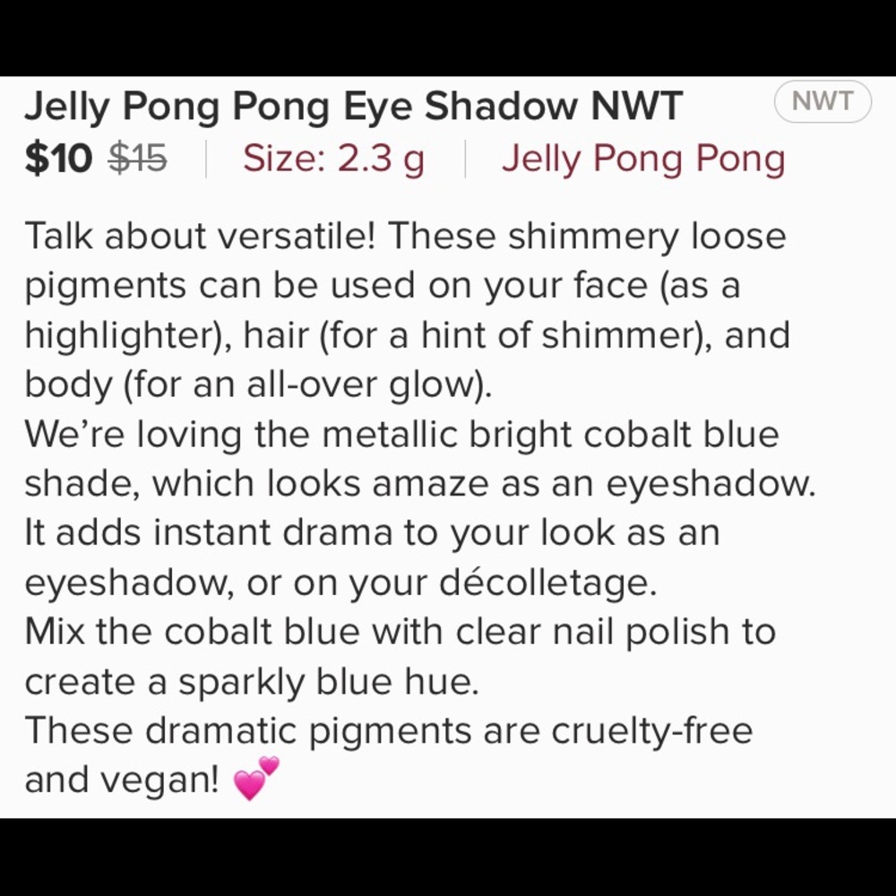 Pretty Eyeshadow 💗 NWT - Picture 3 of 3